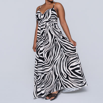 Printed Strappy Dress