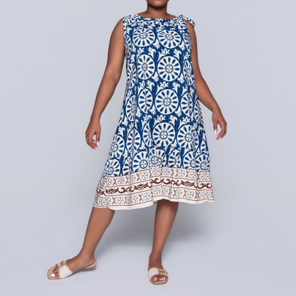 Ladies Printed Blue Tunic