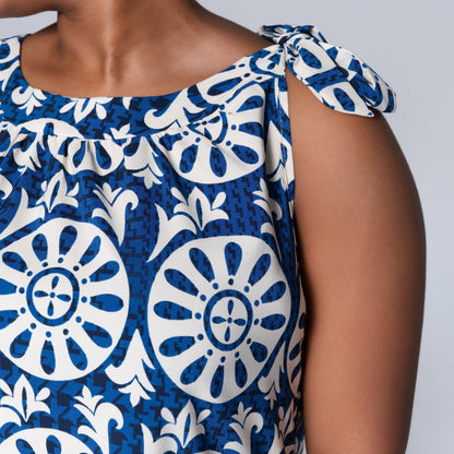Ladies Printed Blue Tunic