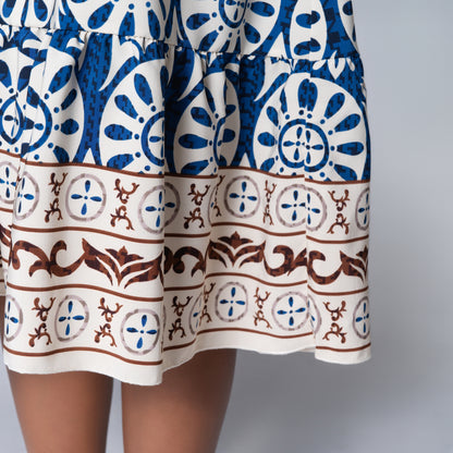 Ladies Printed Blue Tunic