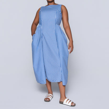 Sleeveless Striped Dress