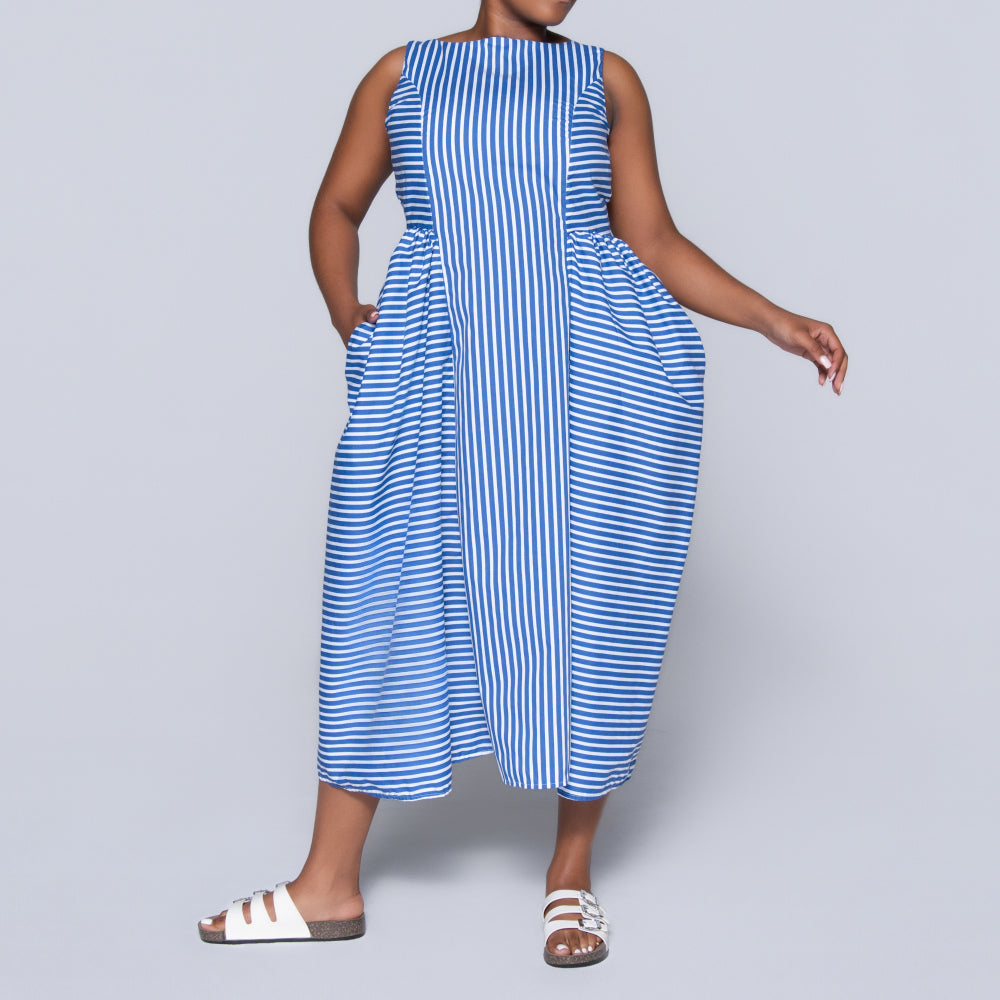Sleeveless Striped Dress