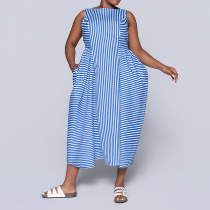 Sleeveless Striped Dress