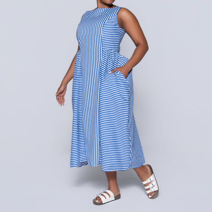 Sleeveless Striped Dress