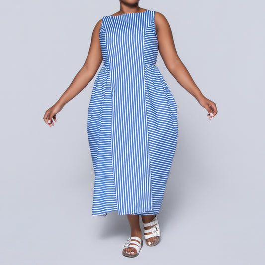 Sleeveless Striped Dress