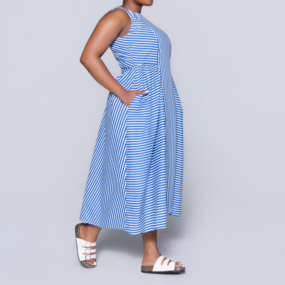 Sleeveless Striped Dress
