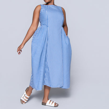 Sleeveless Striped Dress