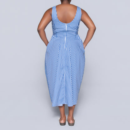Sleeveless Striped Dress