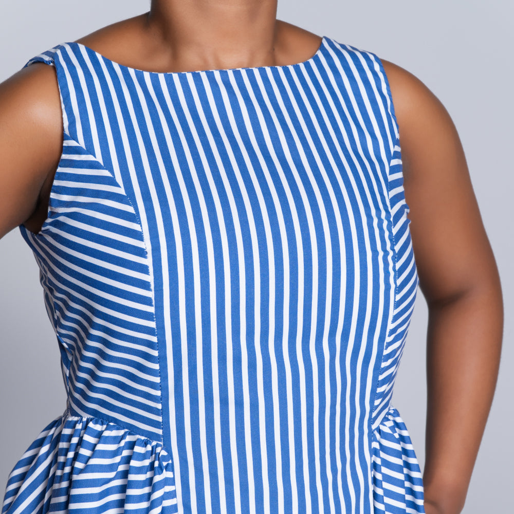 Sleeveless Striped Dress