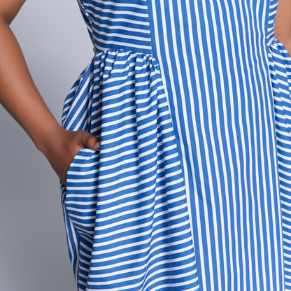 Sleeveless Striped Dress