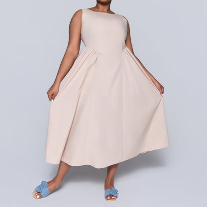 Stone Sleeveless Panel Dress