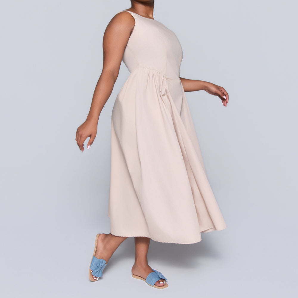 Stone Sleeveless Panel Dress