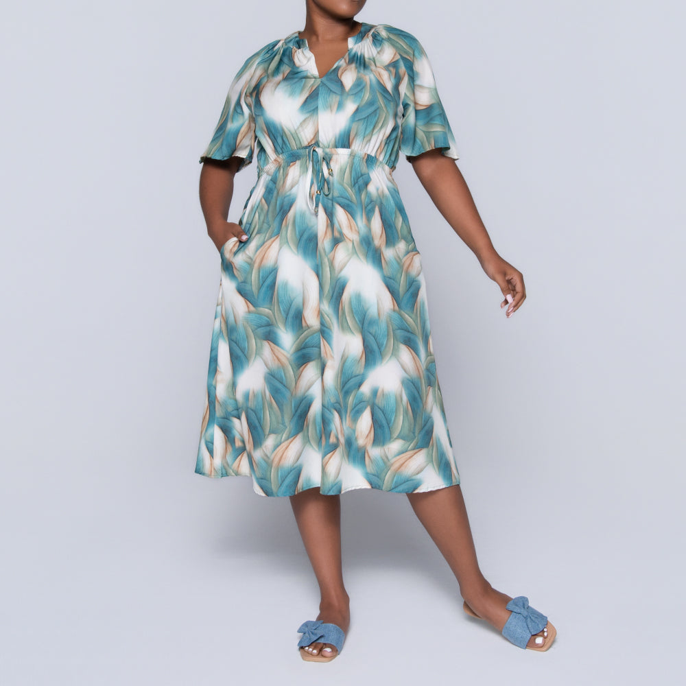 Sleeveless Printed Summer Dress