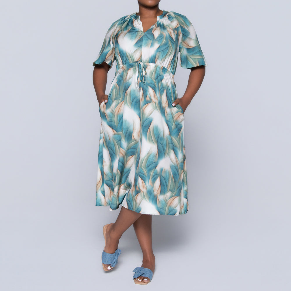 Sleeveless Printed Summer Dress