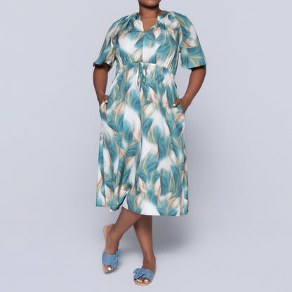 Sleeveless Printed Summer Dress