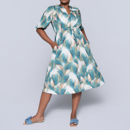 Sleeveless Printed Summer Dress