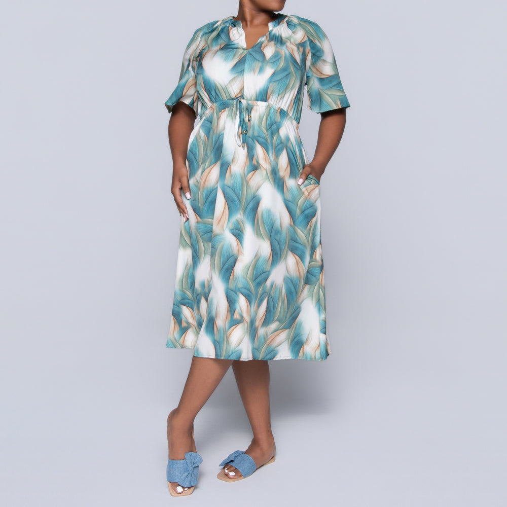 Sleeveless Printed Summer Dress