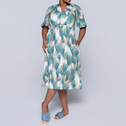 Sleeveless Printed Summer Dress