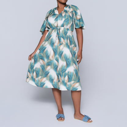 Sleeveless Printed Summer Dress