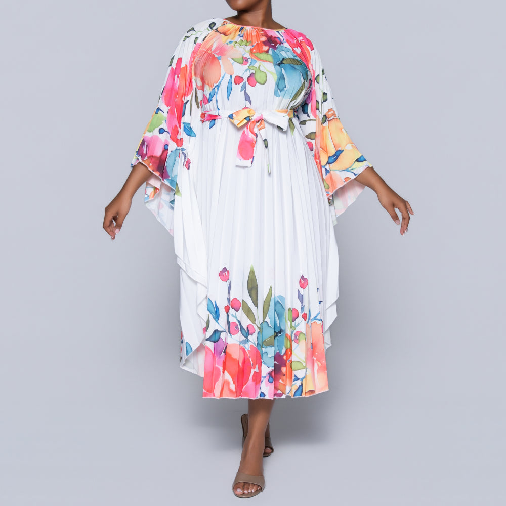 Printed Pleated Tunic