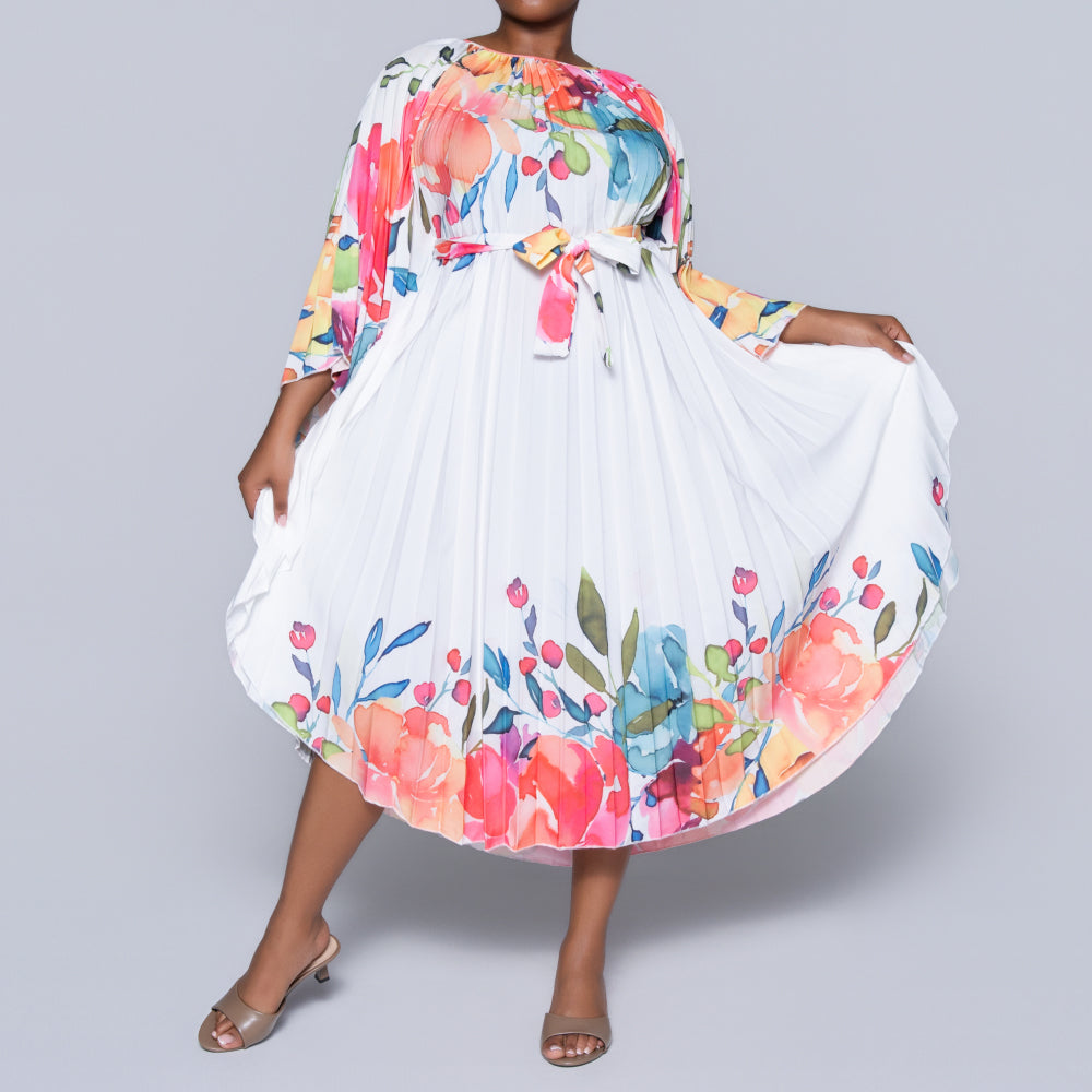 Printed Pleated Tunic