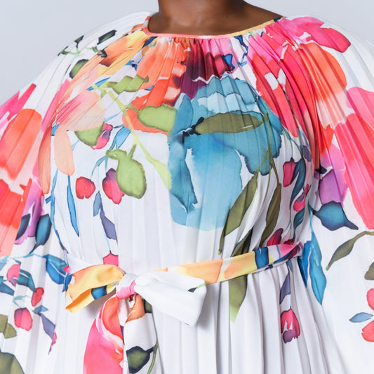 Printed Pleated Tunic