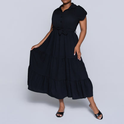 Black Tiered Dress
