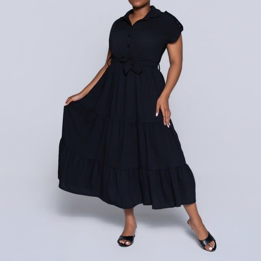 Black Tiered Dress