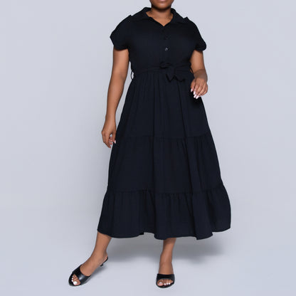 Black Tiered Dress