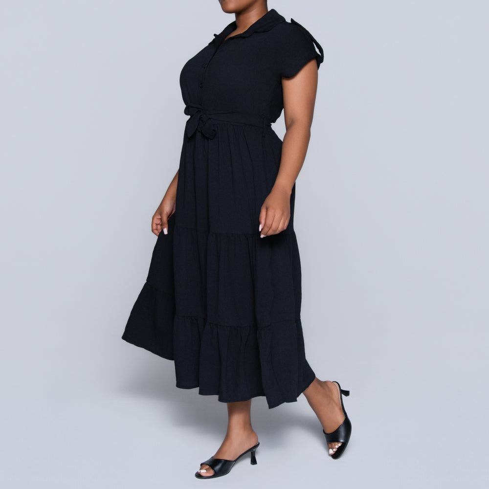 Black Tiered Dress