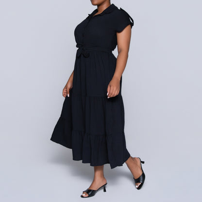 Black Tiered Dress