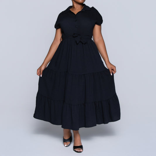 Black Tiered Dress