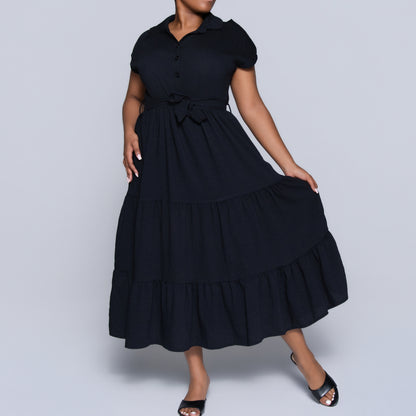 Black Tiered Dress