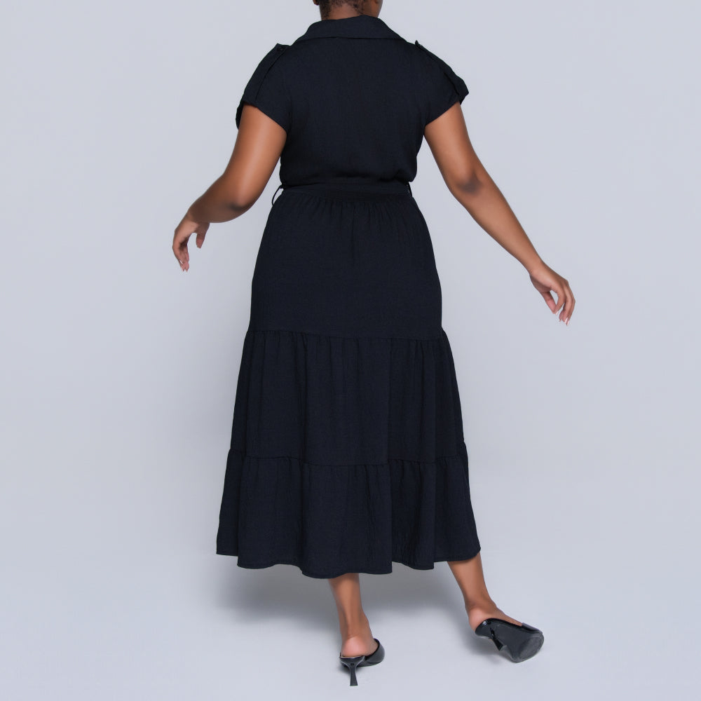 Black Tiered Dress