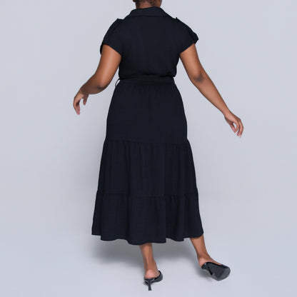Black Tiered Dress