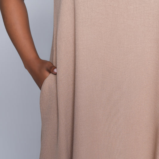 Stone Sleeveless Tiered Dress