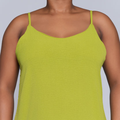 Chartreuse Airflow Strappy Dress