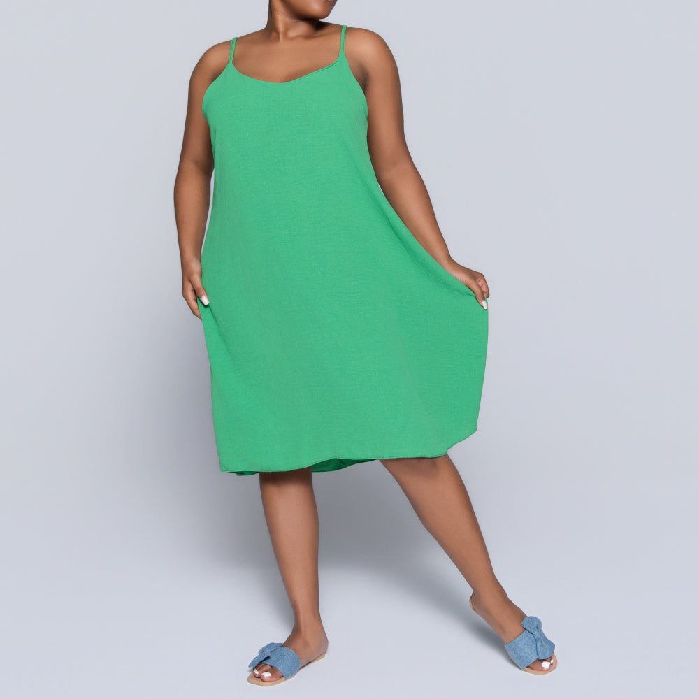 Emerald Airflow Strappy Dress