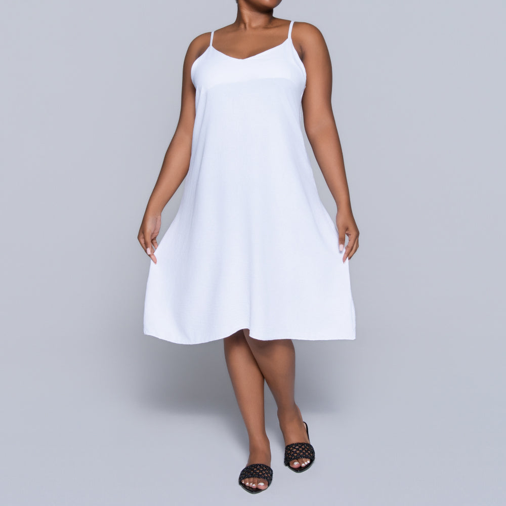White Airflow Strappy Dress