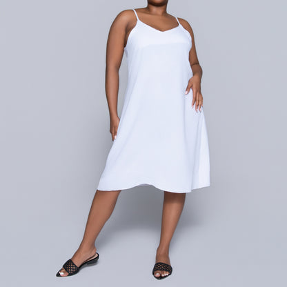 White Airflow Strappy Dress