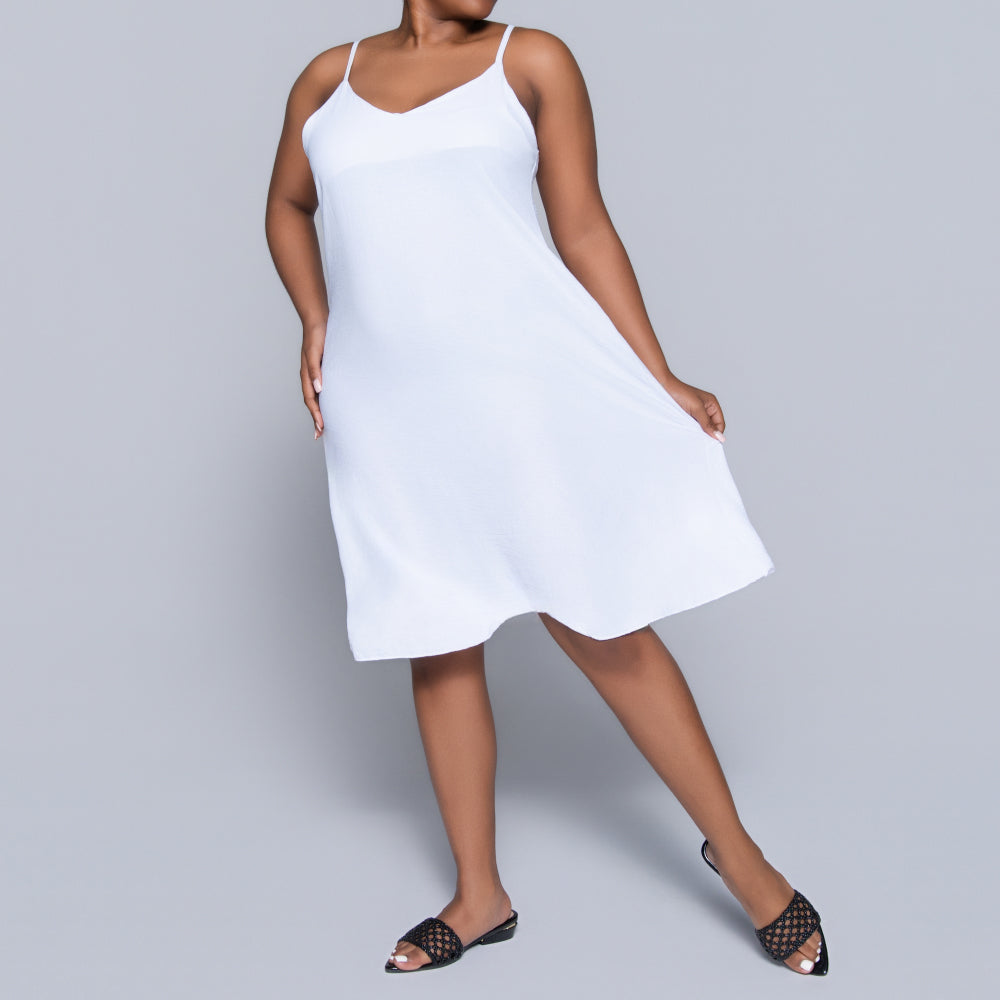 White Airflow Strappy Dress