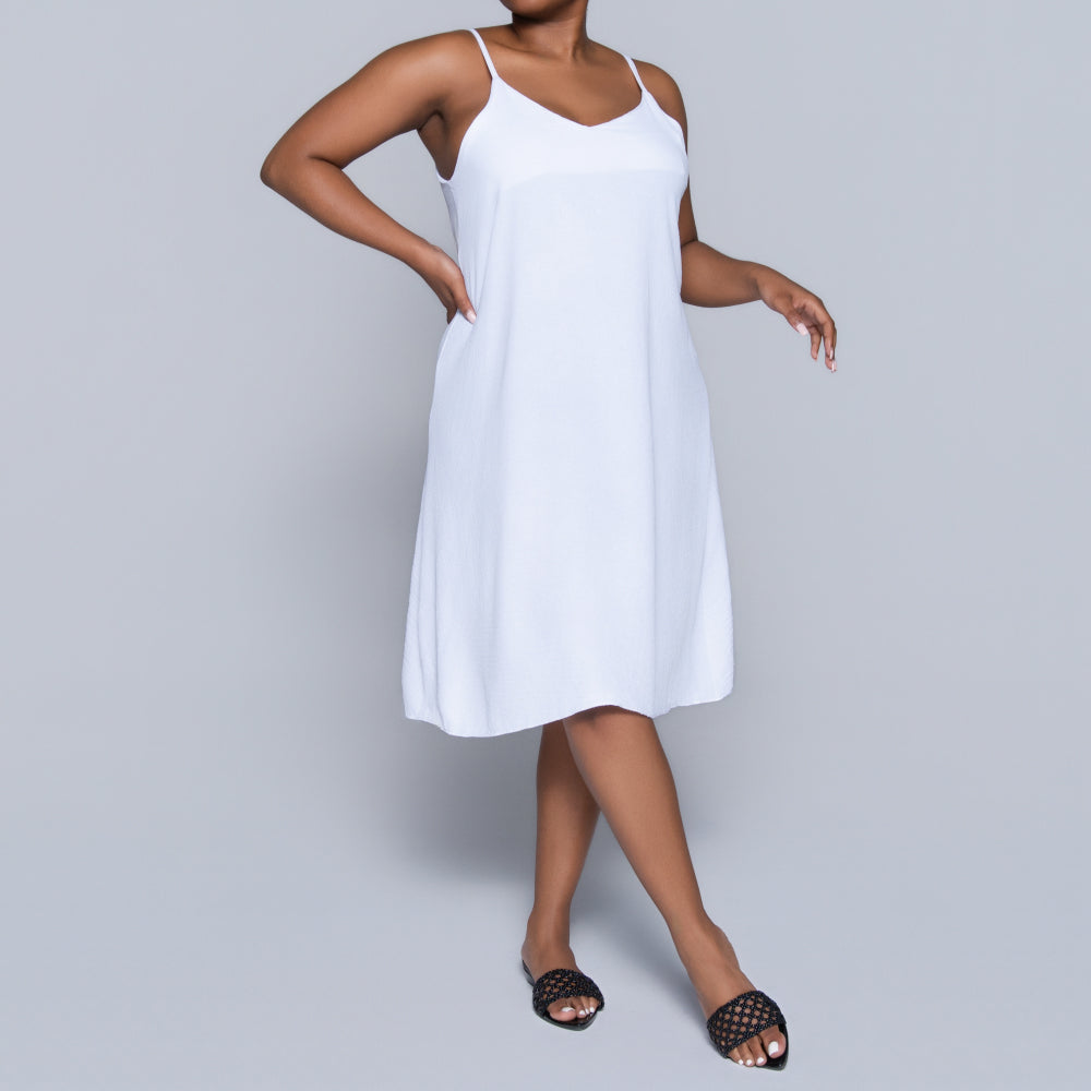 White Airflow Strappy Dress