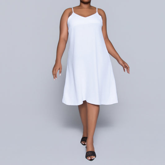 White Airflow Strappy Dress