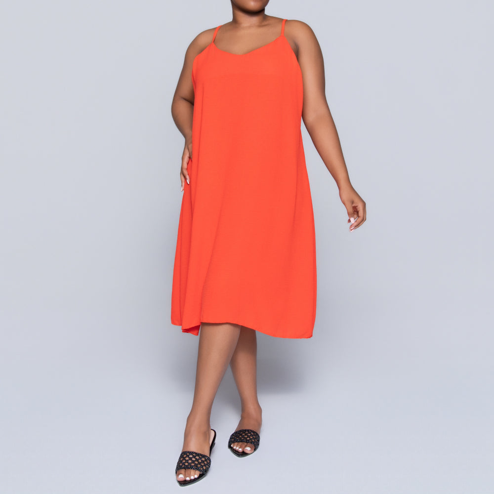 Terracotta Airflow Strappy Dress