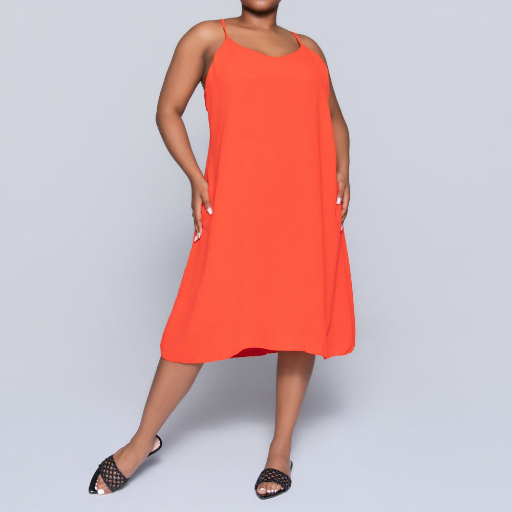 Terracotta Airflow Strappy Dress