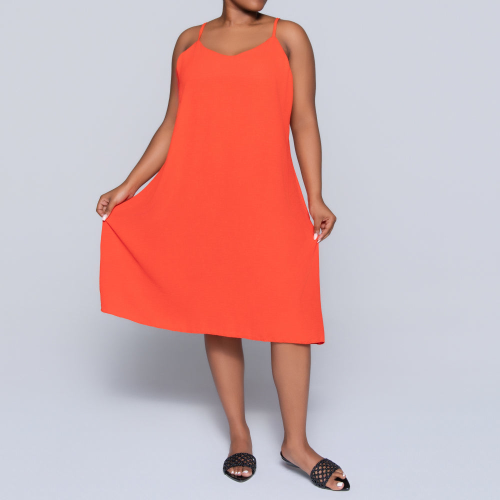 Terracotta Airflow Strappy Dress