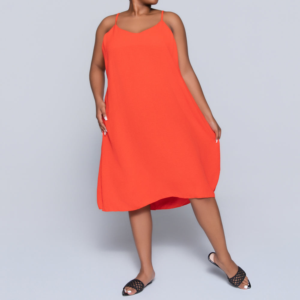 Terracotta Airflow Strappy Dress