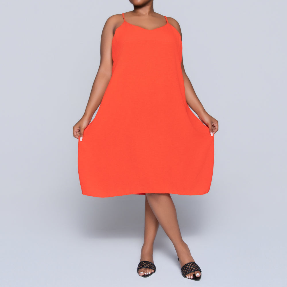 Terracotta Airflow Strappy Dress