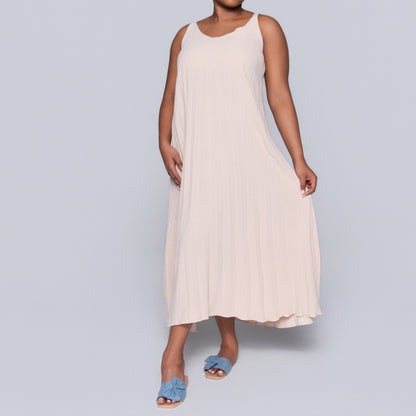 Stone Airflow Pleated Dress