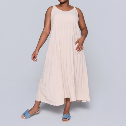 Stone Airflow Pleated Dress